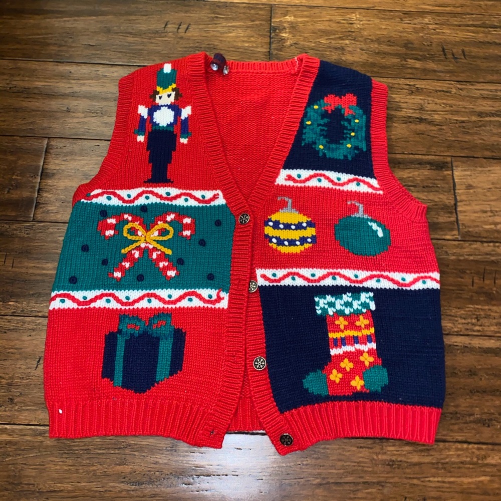Red Christmas vest
